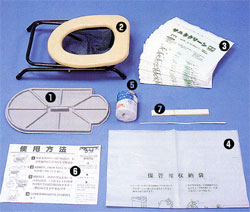 簡易トイレ（和式便器用）セット内容