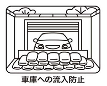 車庫への流入防止