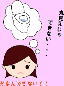 トイレが丸見えじゃできない、用をたせない