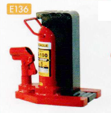 爪付きジャッキ レバー回転式　爪5t 頭部10t