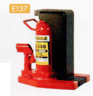 爪付きジャッキ レバー回転式　爪10t 頭部5t