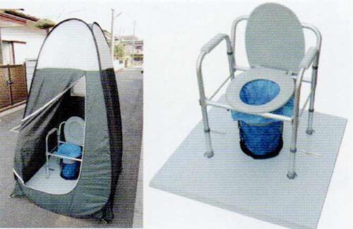 災害時用マンホール対応トイレ